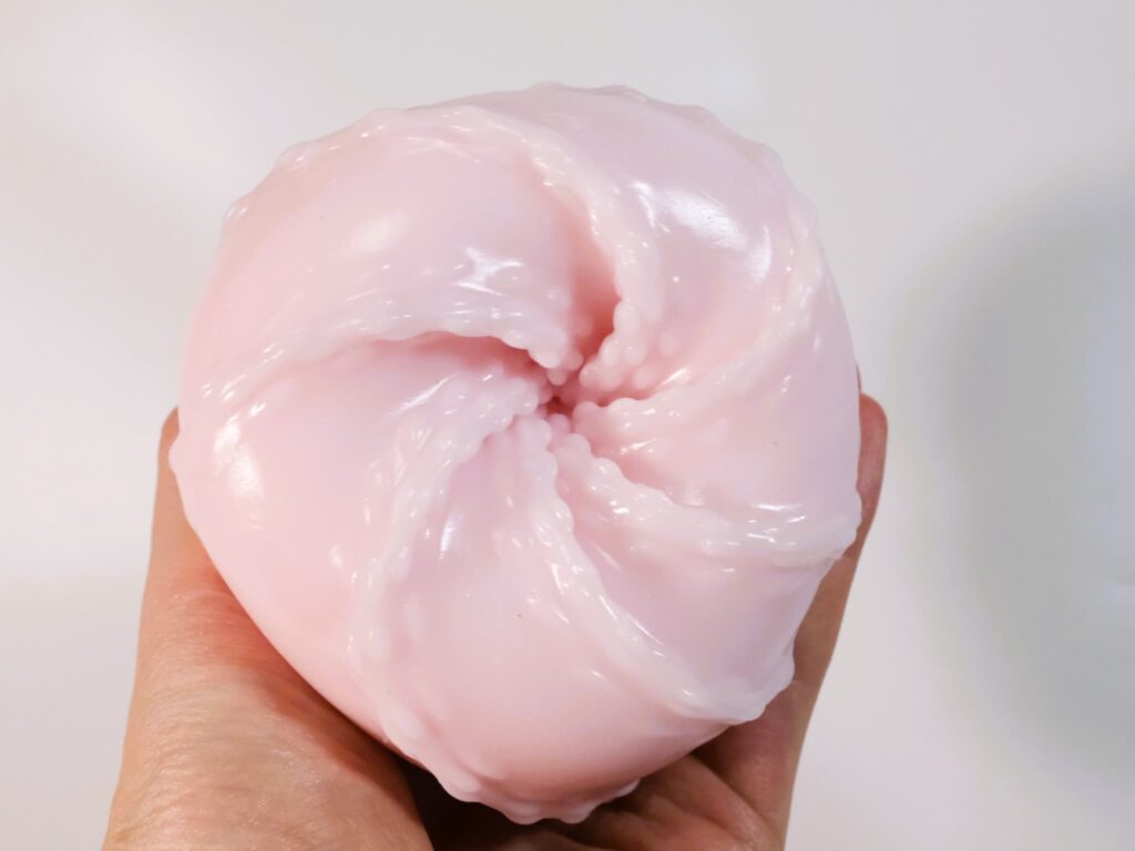 びっちりスパイラルオーブ やわひだブリッジソフトの半裏返し