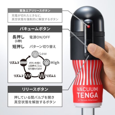TENGA VACUUM MAX [ Vacuum Controller II & Cup ]の使い方