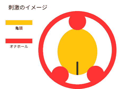 濃厚うねひだの刺激のイメージ