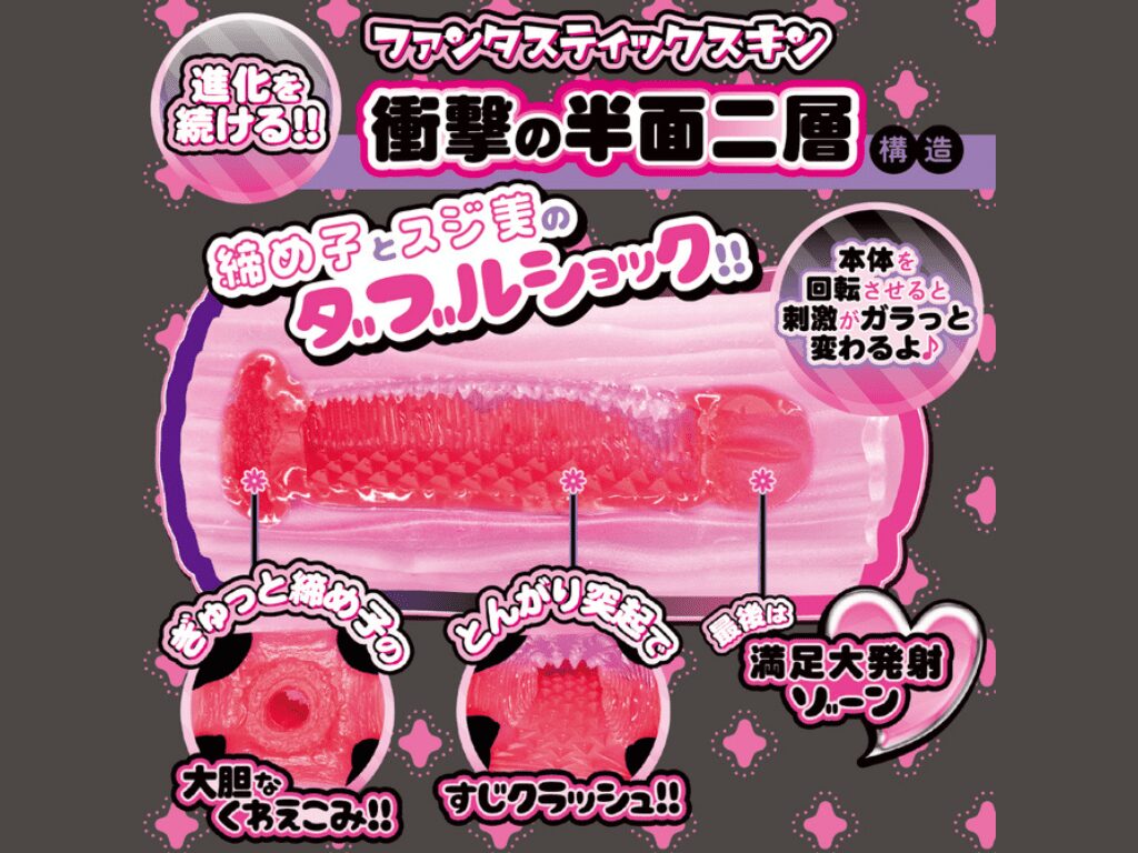 超・半面二層！ぎゅっとペロ筋美の内部構造