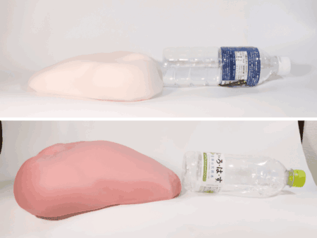 床オナ式ZEROMINI　サキュバニーと床オナ式ZEROとの厚みのちがい