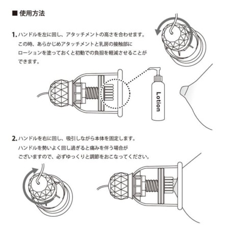 ニップルドームRの高さ調節